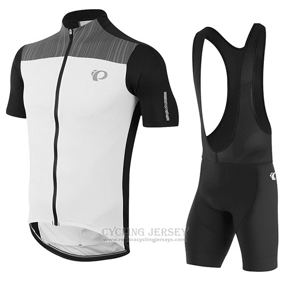 2017 Cycling Jersey Pearl Izumi White and Black Short Sleeve and Bib Short